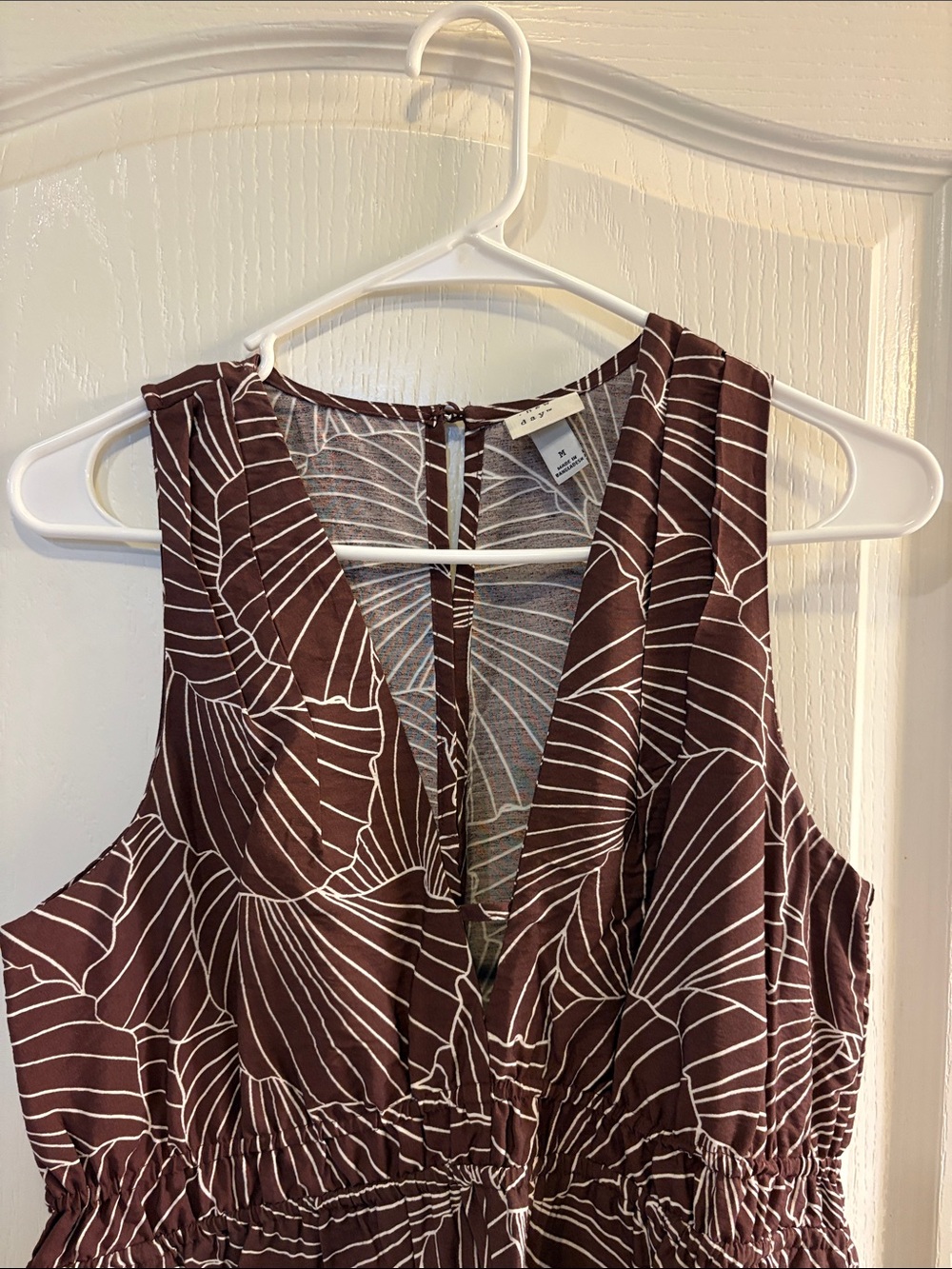 a new day Brown Printed Sleeveless Jumpsuit